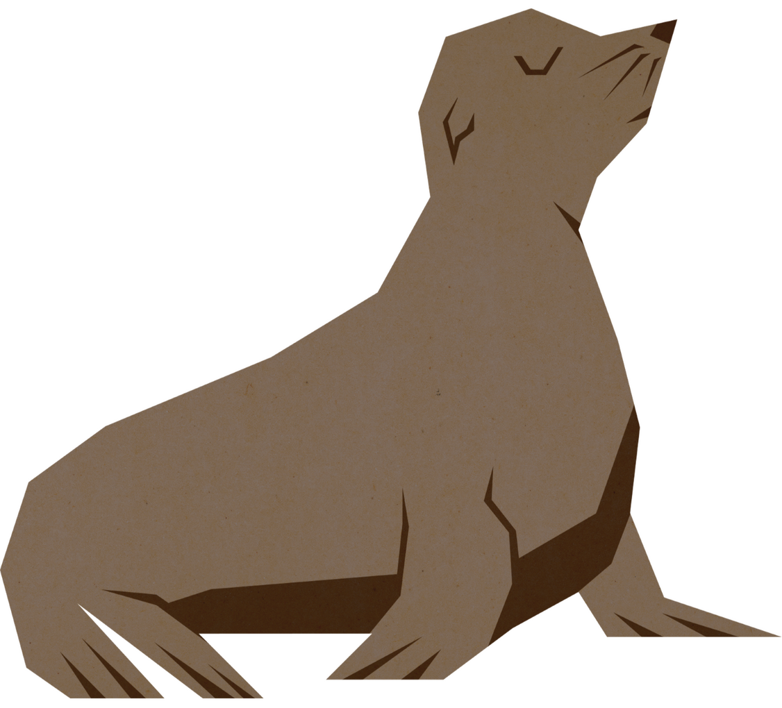 Sea wolf study in a geometrical style, made for fun.