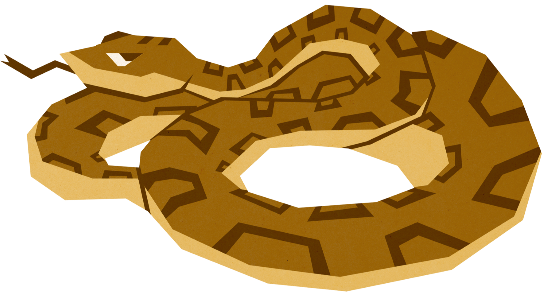 Snake study in a geometrical style, made for fun.